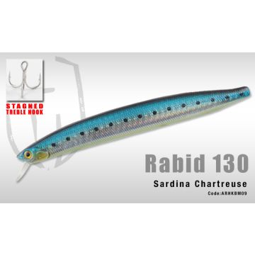 Vobler Colmic Herakles Rabid 130SP 13cm 21g Sardina Chartreuse