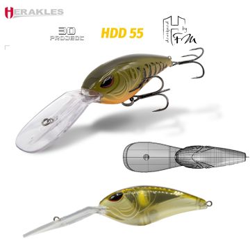 Vobler Herakles HDD-55 Floating, Ayu Laminated, 27g, 7.2cm 