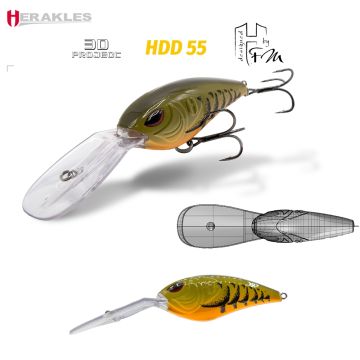 Vobler Herakles HDD-55 Floating, Brown Craw, 27g, 7.2cm 