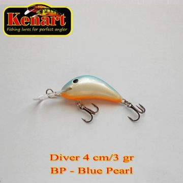 Vobler Kenart Diver Floating, Blue Pearl, 4cm, 3g