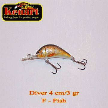 Vobler Kenart Diver Floating, Fish, 4cm, 3g