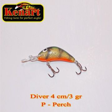 Vobler Kenart Diver Floating, Perch, 4cm, 3g