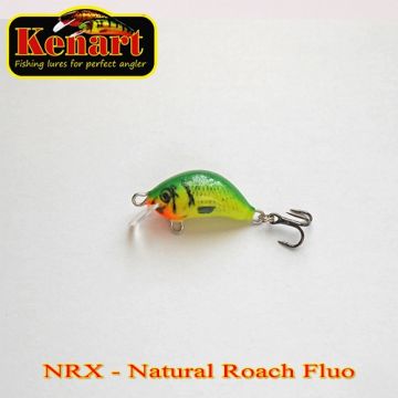 Vobler Kenart Hunter 3S Sinking, Natural Roach Fluo, 3cm, 3g