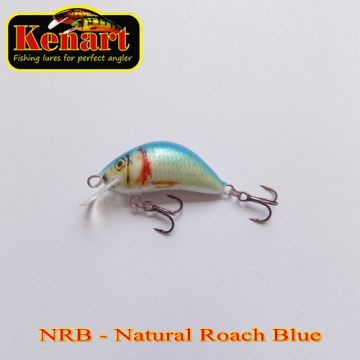 Vobler Kenart Hunter Floating, Natural Roach Blue, 4cm, 4g