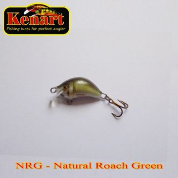 Vobler Kenart Hunter Floating, Natural Roach Green, 2cm, 1.5g