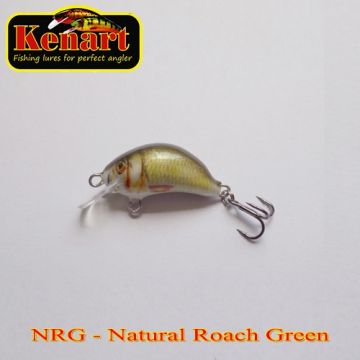 Vobler Kenart Hunter Floating, Natural Roach Green, 3cm, 2.5g
