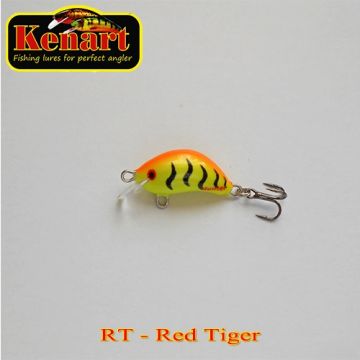 Vobler Kenart Hunter Floating, Red Tiger, 3cm, 2.5g
