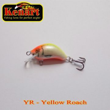 Vobler Kenart Hunter Floating, Yellow Roach, 3cm, 2.5g