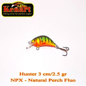Vobler Kenart Hunter Natural Perch Fluo 3cm 2.5g