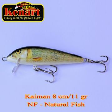 Vobler Kenart Kaiman Sinking, Natural Fish, 8cm, 11g