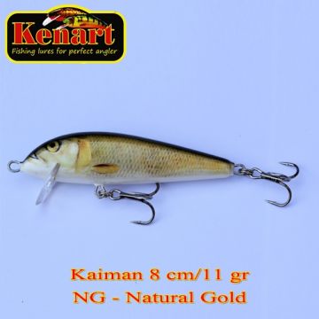 Vobler Kenart Kaiman Sinking, Natural Gold, 8cm, 11g