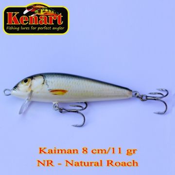 Vobler Kenart Kaiman Sinking, Natural Roach, 8cm, 11g