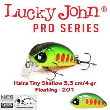 Vobler Lucky John Haira Tiny Shallow 33F 3.3cm 4g 201