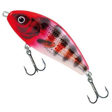 Vobler Salmo Fatso Floating F10F, Holo Red Stripper, 10cm, 48g