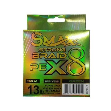 Fir Textil Smax Strong Braid X8, Verde, 150m