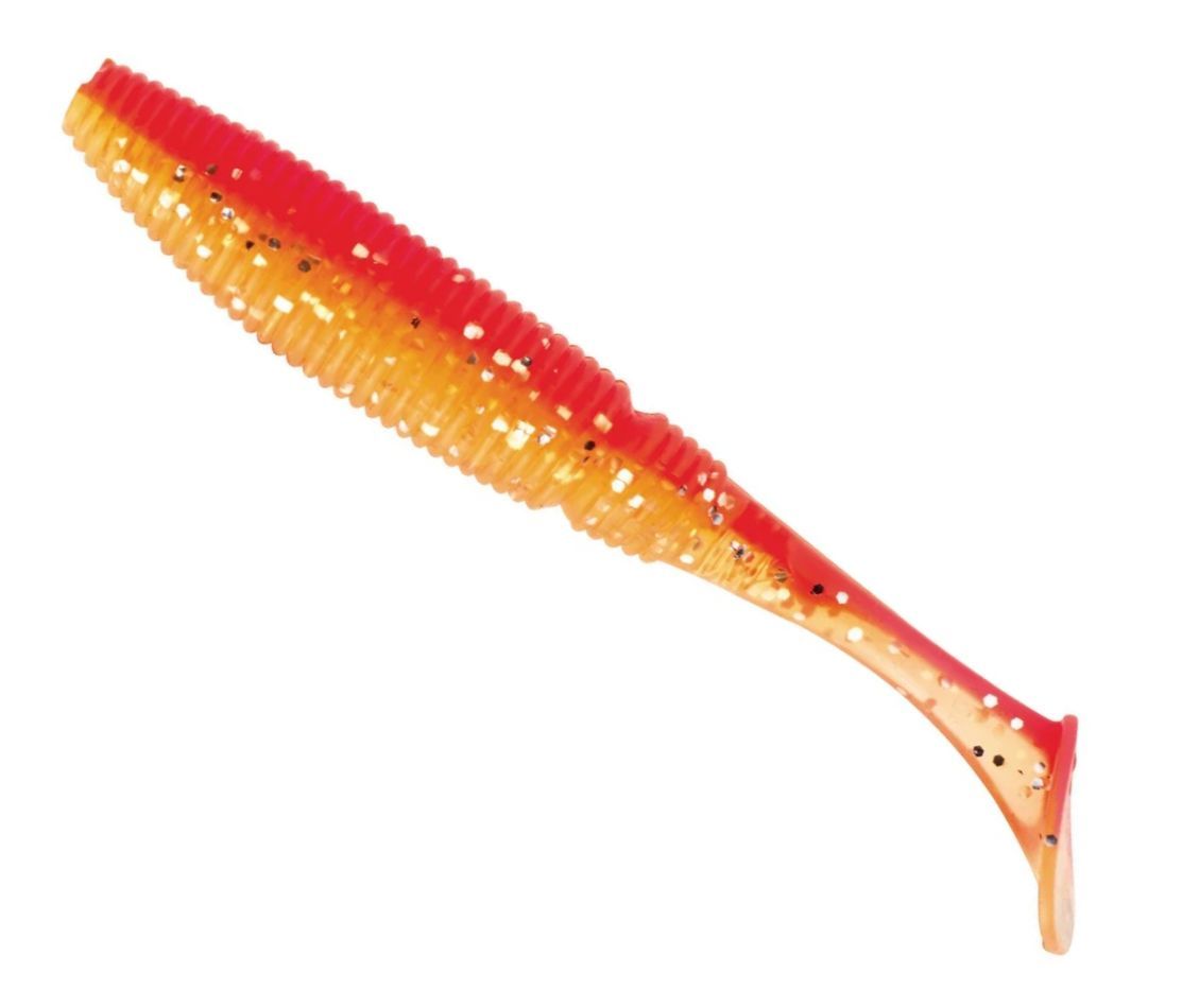 Shad Sakura Slit Shad Evo, Fire Chart, 10cm, 5buc/plic