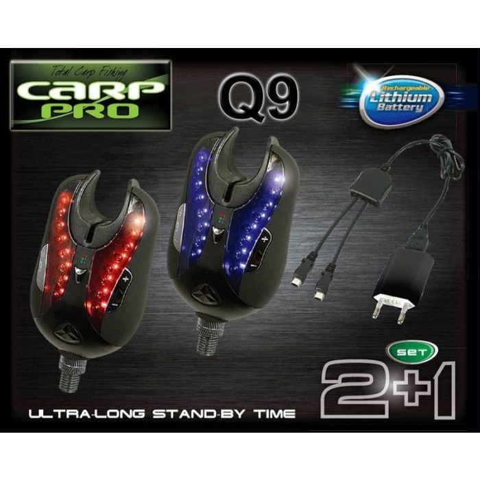 Set Avertizori Carp Pro Q9, 2+1