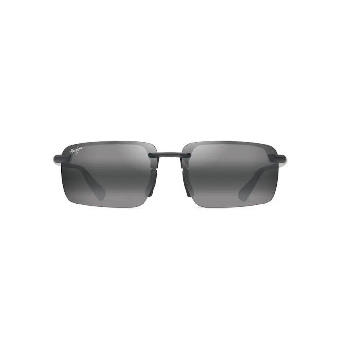 Ochelari de Soare Polarizati Maui Jim Laulima Asian Fit, Neutral Grey, Matte Black 2