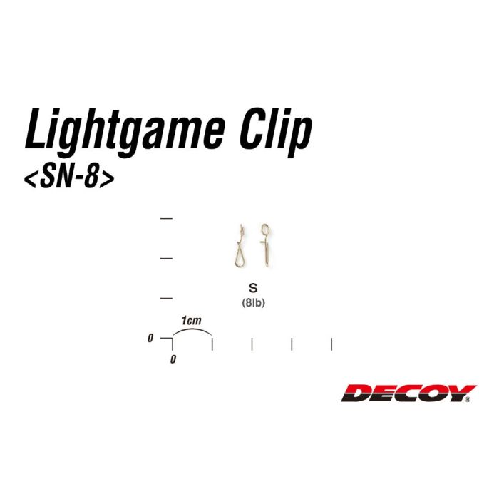 Agrafa Decoy SN-8 Light Game Clips, 15buc/plic