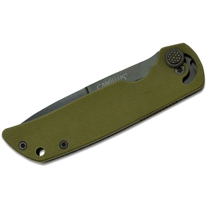 Briceag Camillus Cuda Mini 6.75 Folding Knife, Drab Green