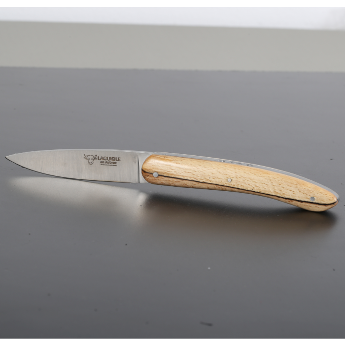 Briceag Laguiole en Aubrac Classic Pocket Knife, Beech Wood, 11cm, Brown