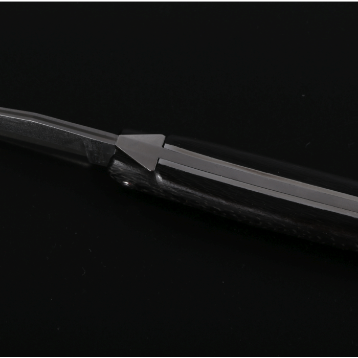Briceag Laguiole en Aubrac Le Grand Prix Pocket Knife, Carbon Fiber, Damascus Steel, 12cm, Black