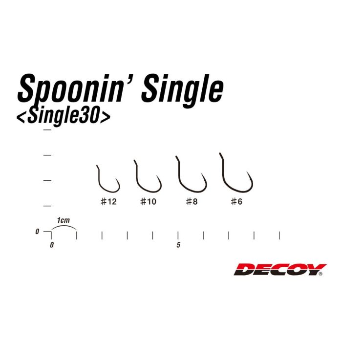 Carlige Decoy 30 Spoonin Single, 12buc/plic