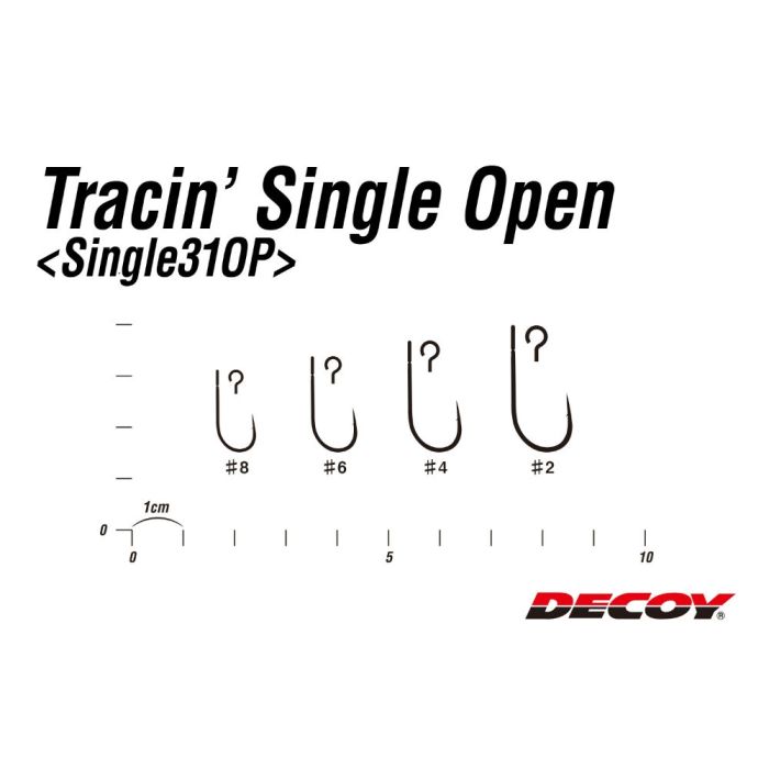 Carlige Decoy 31OP Tracin Single Open, 10buc/plic