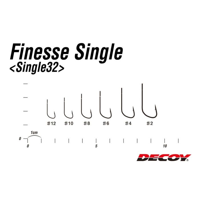 Carlige Decoy 32 Finesse Single, 10bucplic