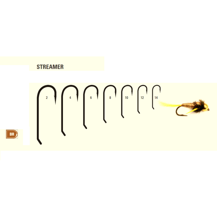 Carlige Fly Mustad Signature Streamer Hooks, Bronze, 25bucplic