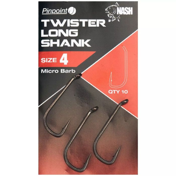 Carlige Nash Twister Long Shank, 10buc/plic