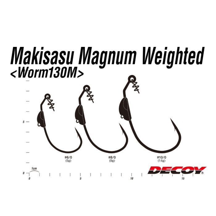 Carlige Offset Decoy Worm 130M Makisagu Magnum Lestat