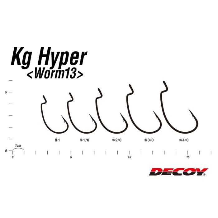 Carlige Offset Decoy Worm 13 Hyper Kg