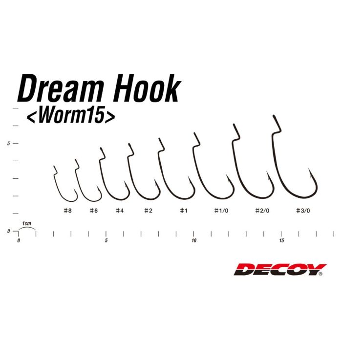 Carlige Offset Decoy Worm 15 Dream Hook