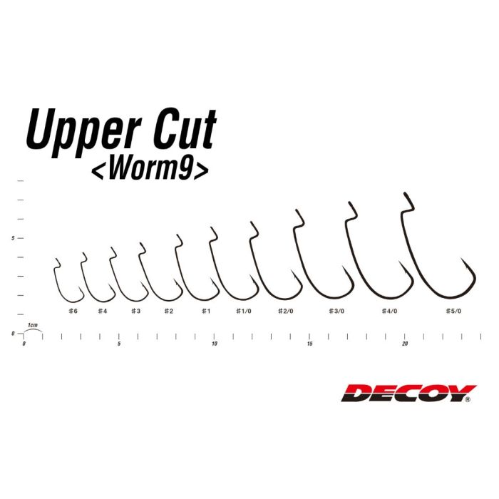 Carlige Offset Decoy Worm 9 Upper Cut