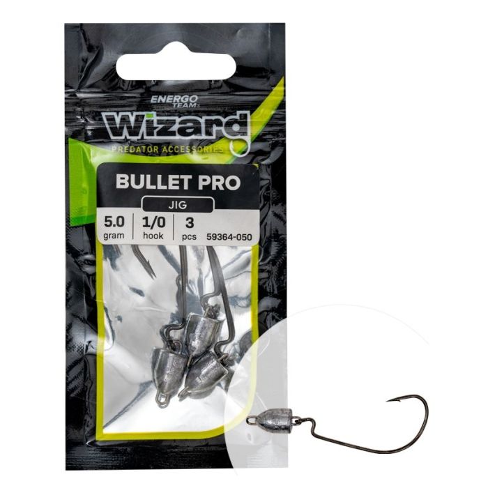 Carlige Offset Energoteam Wizard Bullet Pro Jig, 3buc/plic