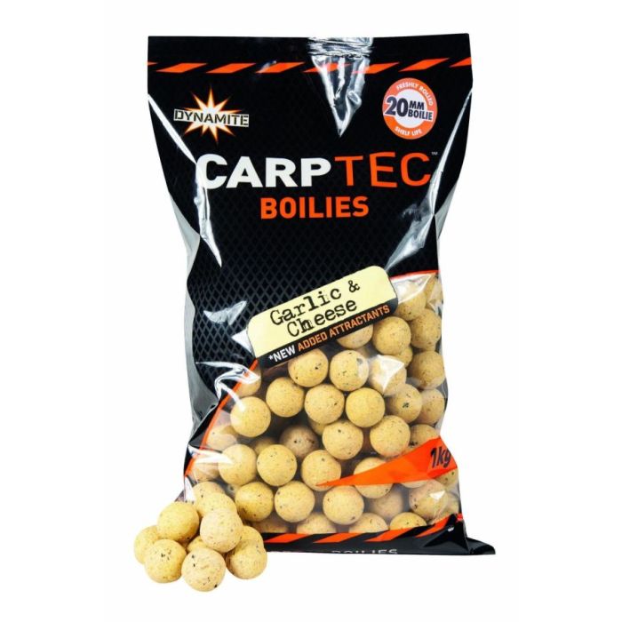 Boilies Dynamite Baits CarpTec, 15mm, 1.8kg Garlic Cheese