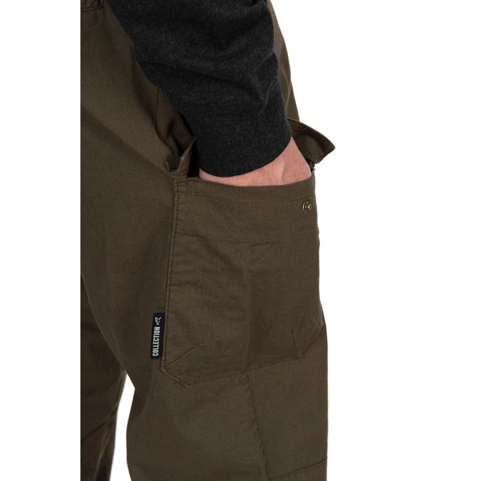 Pantaloni Lungi Fox Collection LW Cargo Trouser Green/Black
