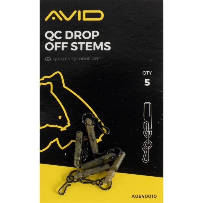 Clipsuri Avid Carp QC Drop Off Stems, 5buc/plic