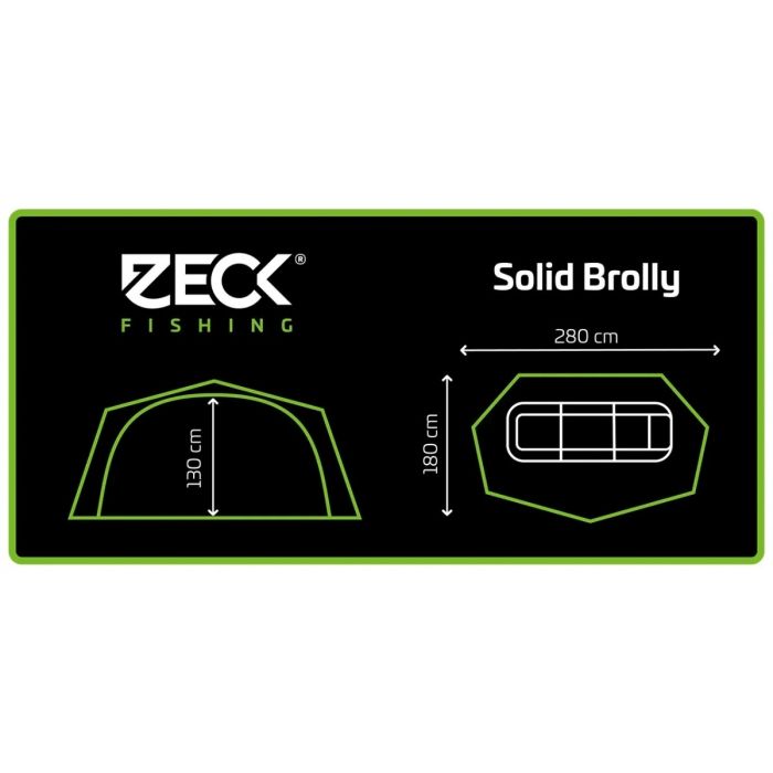 Cort Zeck Solid Brolly, 280x180x130cm