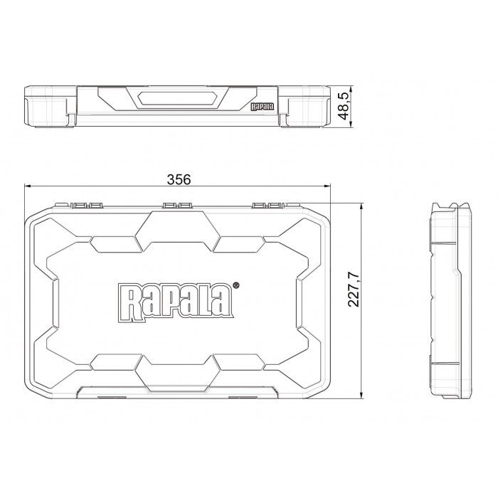 Cutie pentru Accesorii Rapala Tackle Tray 356, 35.6x22.7x4.8cm