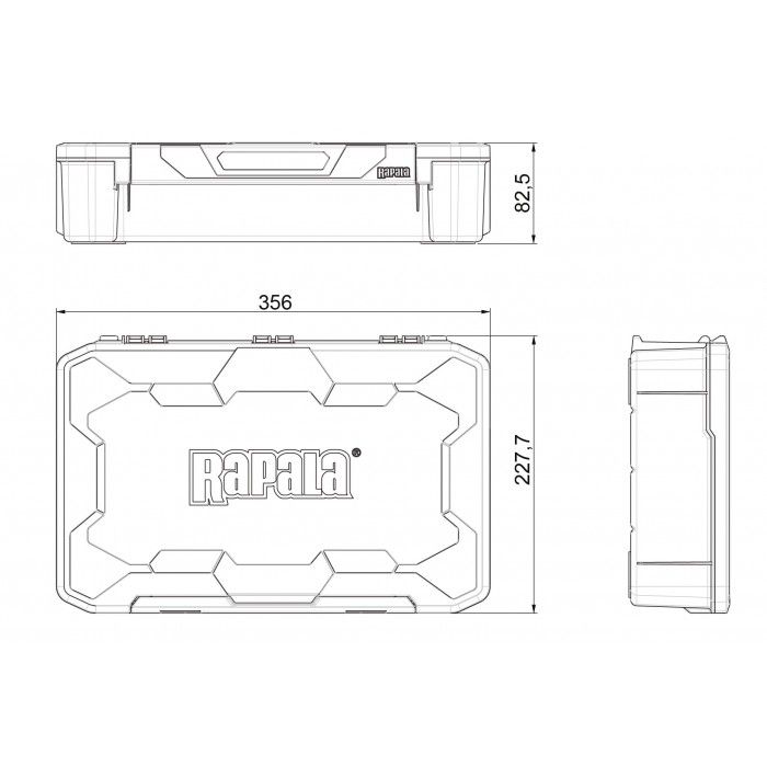 Cutie pentru Accesorii Rapala Tackle Tray 356D, 35.6x22.7x8.2cm