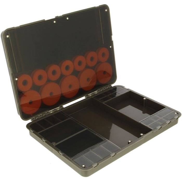 Cutie Rigida pentru AccesoriiRiguri NGT Dynamic Magnetic Tackle Box + 12 Role EVA, 34.5x24x5.5cm