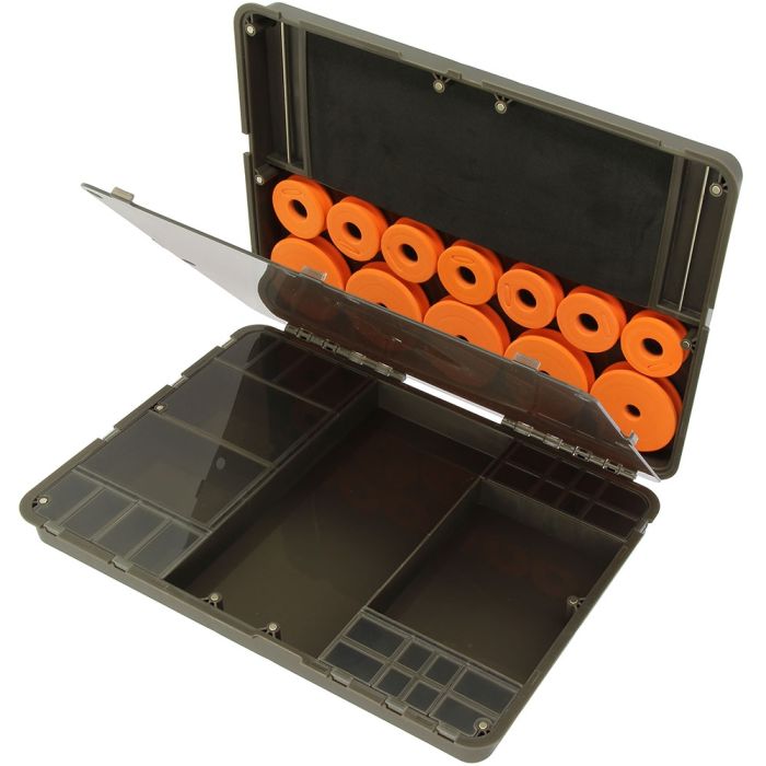 Cutie Rigida pentru AccesoriiRiguri NGT Dynamic Magnetic Tackle Box + 12 Role EVA, 34.5x24x5.5cm