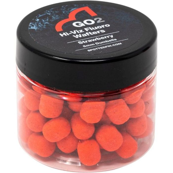 Dumbell Critic Echilibrat Spotted Fin Hi-Viz Fluoro Wafters, 10mm, 30g