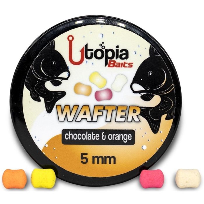 Dumbell Critic Echilibrat Utopia Baits Wafters Chocolate & Orange, 5mm, 60ml/borcan