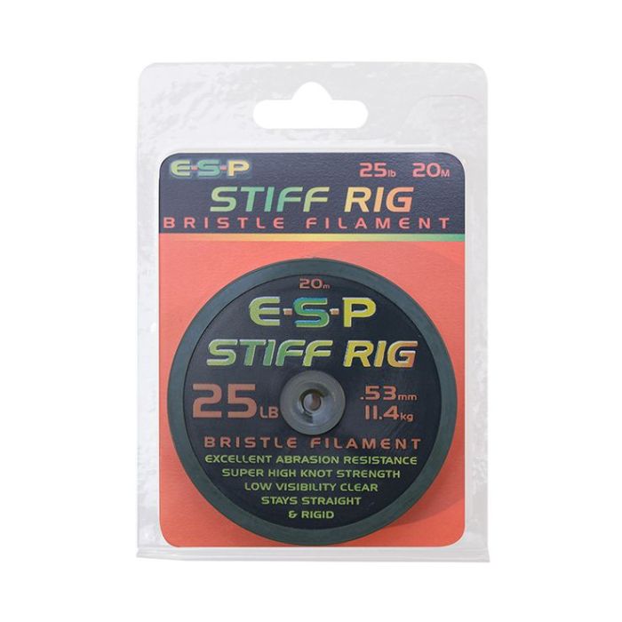 Fir Monofilament ESP Stiff Rig Filament, Transparent, 20m