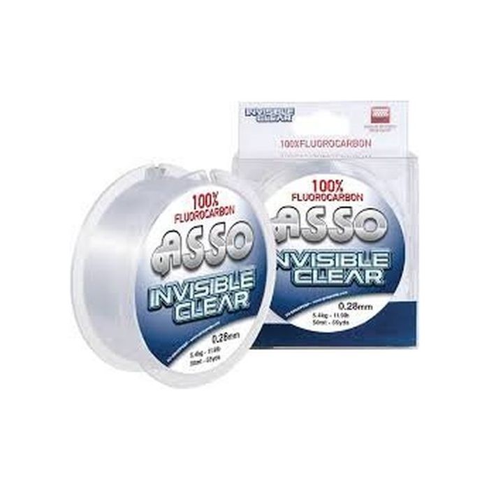 Fir Fluorocarbon Asso, Invisibile Clear, 50m