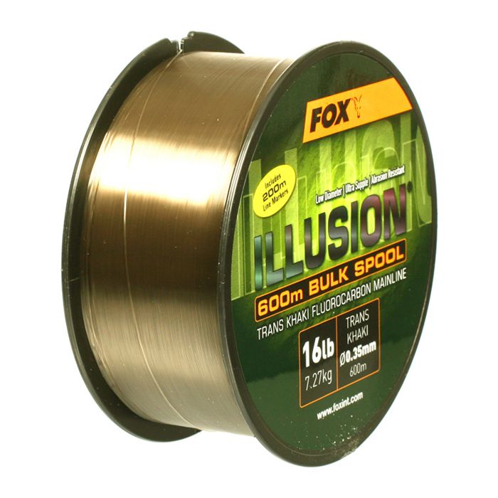 Fox Illusion Fluorocarbon Mainline Trans Khaki 200m