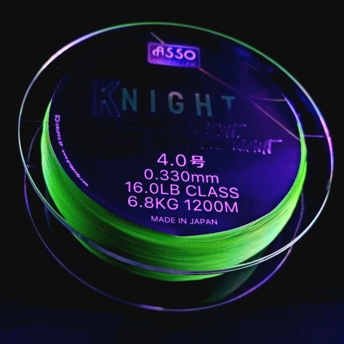 Fir Monofilament Asso Knight Fluorescent Chartreuse, 1000m